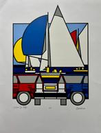 Zeefdruk Ed van Doorn - Volvo for life, Antiek en Kunst, Kunst | Litho's en Zeefdrukken, Verzenden