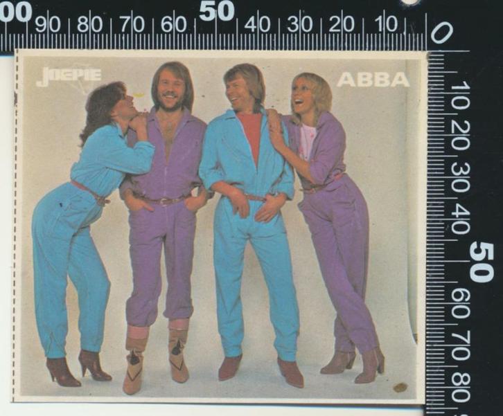 Sticker: Joepie - Abba (5), Verzamelen, Stickers, Zo goed als nieuw, Bedrijf of Vereniging, Ophalen of Verzenden