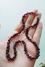 Granaat halsnoer, Ophalen of Verzenden, Zo goed als nieuw, Steen of Mineraal, Met edelsteen