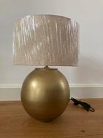 Beliani Ronde Tafellamp metaal messing - lichte schade, Ophalen of Verzenden, Nieuw, Metaal, 50 tot 75 cm