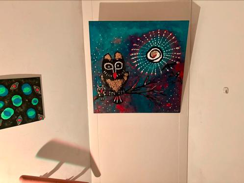 Mooie schilderijen op houtpaneel, Antiek en Kunst, Kunst | Schilderijen | Modern, Ophalen of Verzenden