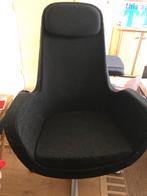 Zwarte Ikea Draaifauteuil, Huis en Inrichting, Fauteuils, Ophalen, Gebruikt, Stof, 75 tot 100 cm