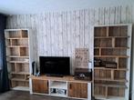 Boekenkasten en TV meubel - Hout, Gebruikt, 200 cm of meer, Ophalen of Verzenden, Landelijk