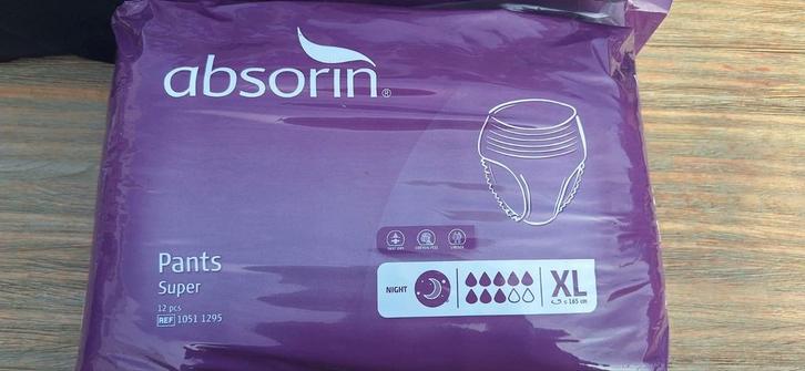 Absorin incontinentie broeken maat XL, Diversen, Verpleegmiddelen, Nieuw, Ophalen of Verzenden