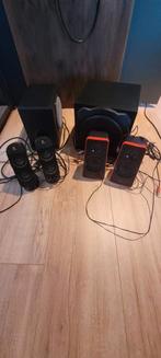 2 sets computer boxjes, Computers en Software, Pc speakers, Ophalen, Zo goed als nieuw