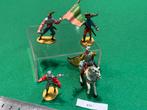 477 - Merten Germany : kunststof Man te paard & 3 soldaten, Antiek en Kunst, Antiek | Speelgoed, Ophalen of Verzenden