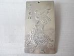 Oud Chinees amulet van Tibet zilver kraan afgebeeld, Antiek en Kunst, Ophalen of Verzenden