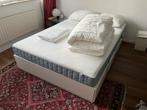 Twijfelaar compleet (Ikea Nordli met Vesteroy matras), Ophalen, Wit, Tweepersoons, 140 cm