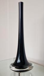 Glazen vaas zwart, Huis en Inrichting, Ophalen, Zwart, Minder dan 50 cm, Glas