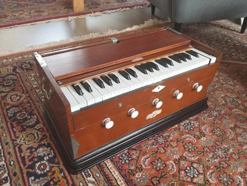 Authentiek Indisch Harmonium, Muziek en Instrumenten, Orgels, Gebruikt, Harmonium, 1 klavier, Ophalen