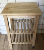 Houten keuken trolley, Gebruikt, Minder dan 100 cm, 25 tot 50 cm, 50 tot 100 cm
