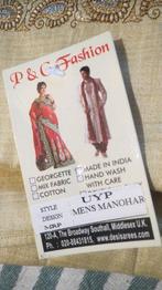 Made in India, lang heren overhemd, Indiase maat 46, xxxl, Nieuw, Beige, P&C fashion, Overige halswijdtes