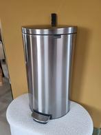 Brabantia Flatback Prullenbak 30L, Ophalen, Gebruikt, Met pedaal, 50 tot 75 cm
