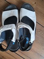 Witte Wolky sandalen Klittenbandsluiting maat 40, Gedragen, Sandalen of Muiltjes, Wit, Verzenden