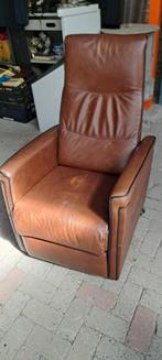 Lederen Sta Op Stoel - Bruin, Huis en Inrichting, Ophalen, Gebruikt, ., .