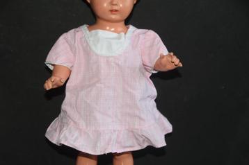 Lief vintage roze poppenjurkje met kantje 60s beschikbaar voor biedingen