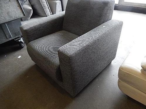 Moderne grijs stoffen fauteuil, Huis en Inrichting, Fauteuils, Gebruikt