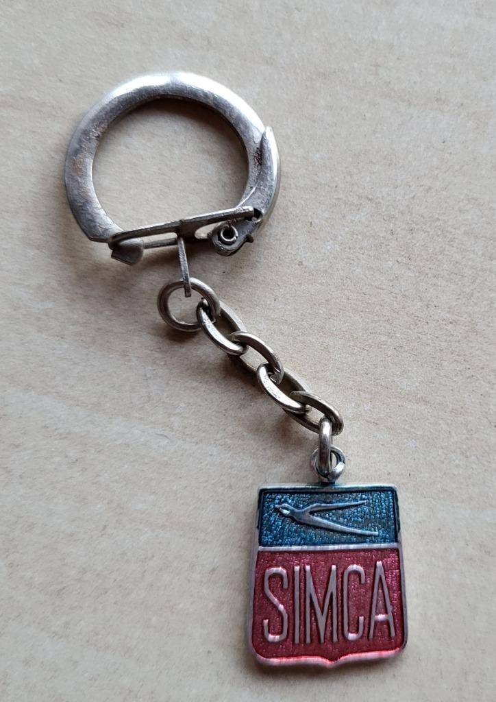 Simca Logo sleutelhanger, Verzamelen, Sleutelhangers, Gebruikt, Merk, Ophalen of Verzenden