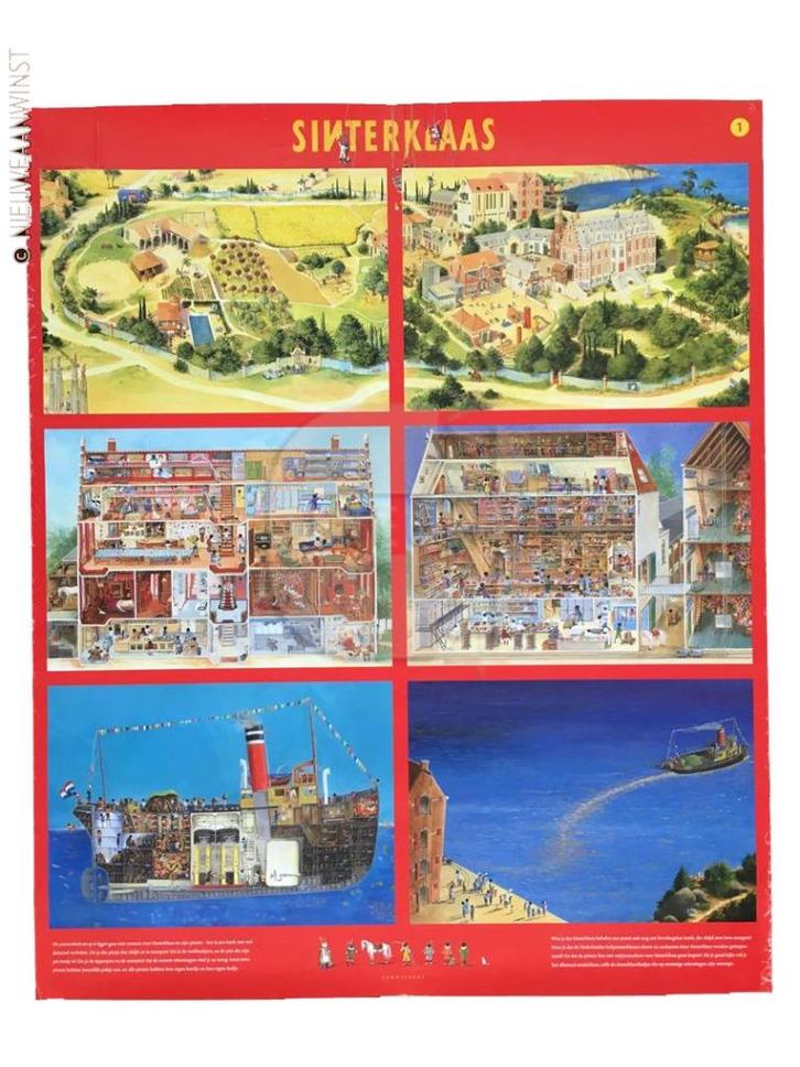 Zoekposter Sinterklaas Charlotte Dematons - dubbelzijdig, Boeken, Kinderboeken | Jeugd | onder 10 jaar, Gelezen, Fictie algemeen