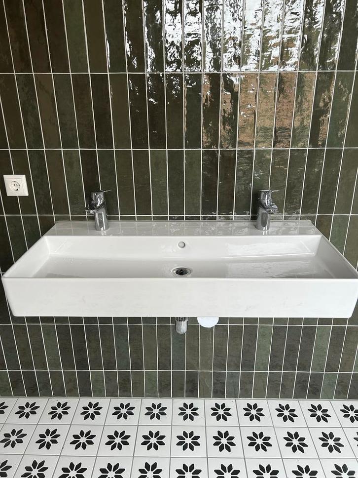 Villeroy & Boch Memento 2.0 Wastafel + 2 Hansgrohe Kranen, Doe-het-zelf en Verbouw, Sanitair, Nieuw, Wastafel, Chroom, Ophalen of Verzenden