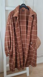 Shein geruite jas / vest - Maat 4XL, Bruin, Maat 46/48 (XL) of groter, Ophalen of Verzenden, Zo goed als nieuw