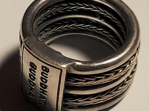 Zgan: BUDDHA TO BUDDHA Ring, Sieraden, Tassen en Uiterlijk, Ringen, Zo goed als nieuw, Dame of Heer, 17 tot 18, Zilver, Zilver