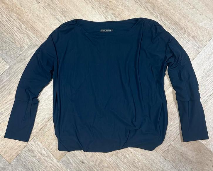 Studio Anneloes Top Blauw Maat 40 Travelstof, Kleding | Dames, Blouses en Tunieken, Zo goed als nieuw, Maat 38/40 (M), Blauw, Ophalen of Verzenden