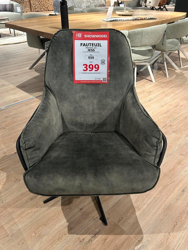 Draaifauteuil Jess - Showmodel, Huis en Inrichting, Fauteuils, Zo goed als nieuw, Stof, 50 tot 75 cm, 75 tot 100 cm, Ophalen