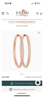 Bron lux oorbellen, Sieraden, Tassen en Uiterlijk, Oorbellen, Ophalen of Verzenden, Zo goed als nieuw, Goud