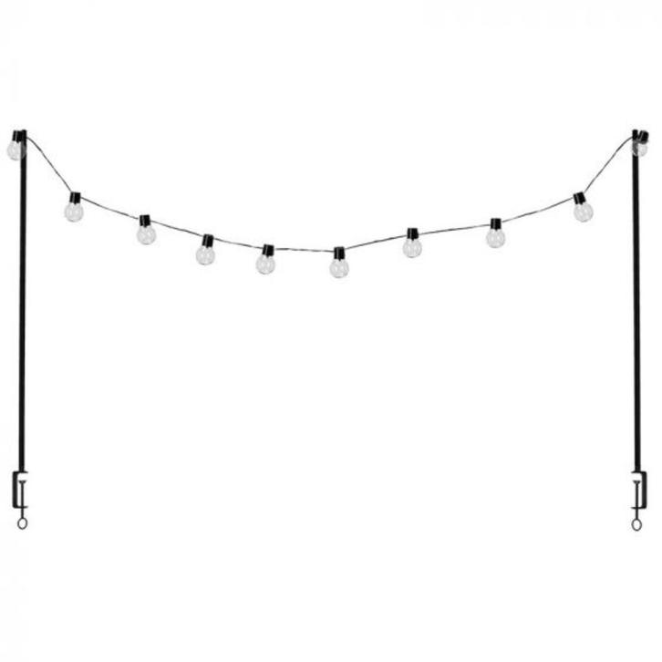 Esschert Design | Tafelklem met lampen op zonne-energie, Huis en Inrichting, Lampen | Hanglampen, Minder dan 50 cm, Ophalen of Verzenden