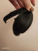 Haar extensions haarband pony & ponytail zwart, Ophalen, Zo goed als nieuw, Pruik of Haarverlenging