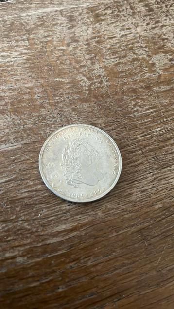 Zilveren 50 gulden munt Nederlands  1989 Beatrix beschikbaar voor biedingen