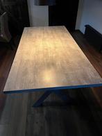 Eetkamer tafel met twee x-poten, Huis en Inrichting, Tafels | Eettafels, Ophalen, 200 cm of meer, Zo goed als nieuw, Vijf personen of meer