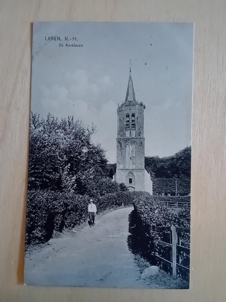 Ansichtkaart Laren N.H, Antiek en Kunst, Kunst | Tekeningen en Foto's, Ophalen of Verzenden