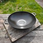 Gietijzeren Wokpan 36cm, Huis en Inrichting, Ophalen, Gebruikt, Gietijzer, Keramische plaat