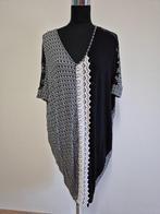 J432 - Zwart-witte Didi jurk maat M (1), Maat 38/40 (M), Zwart, Ophalen of Verzenden, Zo goed als nieuw