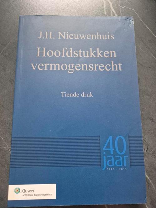 Hoofdstukken vermogensrecht - J.H. Nieuwenhuis, Boeken, Studieboeken en Cursussen, Gelezen, WO, Alpha, Ophalen of Verzenden