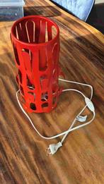 Vintage tafellamp Kajuta Ikea jaren 90 rood, Gebruikt, Ophalen of Verzenden, Metaal, Minder dan 50 cm