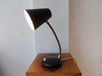 Fifties Bureaulamp, zwart/messing, Ophalen of Verzenden