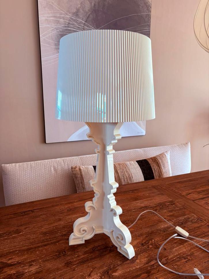 Kartell lamp creme/goud bourgie, Huis en Inrichting, Lampen | Tafellampen, Zo goed als nieuw, 75 cm of meer, Ophalen
