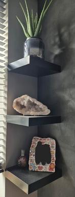 3 wandplanken ikea zwart, Ophalen of Verzenden, Zo goed als nieuw