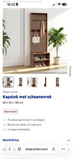 Nieuwe kapstok met schoenenrek - Action, Nieuw, Ophalen of Verzenden, Staande kapstok, 150 tot 200 cm