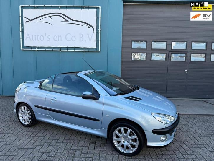 Peugeot 206 CC 2.0-16V Cabrio Clima16"Lm velgen Uniek nette, Auto's, Peugeot, Bedrijf, Te koop, ABS, Airbags, Airconditioning