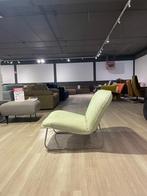 Fauteuil stoel leer groen lounge seat nieuw, Ophalen, Nieuw, Leer