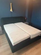 Ikea Tufjord bedombouw velours groen 160x200, Ophalen, Tweepersoons, Zo goed als nieuw, 200 cm