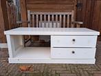 Wit houten kastje met lades, Huis en Inrichting, Tafels | Salontafels, Ophalen, Minder dan 50 cm, Gebruikt, 100 tot 150 cm