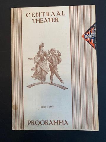 Progr.: Amsterdam Centraal Theater/Toneel 1932 documentatie! beschikbaar voor biedingen