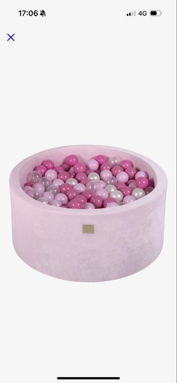 Meowbaby Ballenbak velvet roze 90x40 beschikbaar voor biedingen