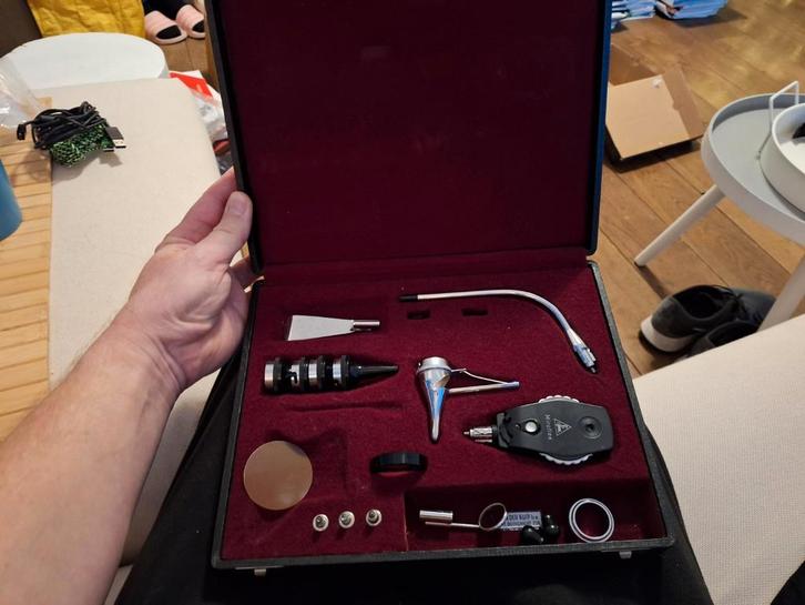 Vintage Heine Optotechnik Diagnostische Set - Collectorsitem, Antiek en Kunst, Antiek | Overige Antiek, Ophalen of Verzenden