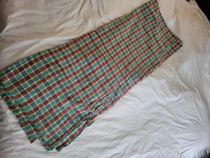 Plaid of deken (no 1) groen, rood, vaal., Huis en Inrichting, Woonaccessoires | Plaids en Woondekens, Zo goed als nieuw, Ophalen of Verzenden